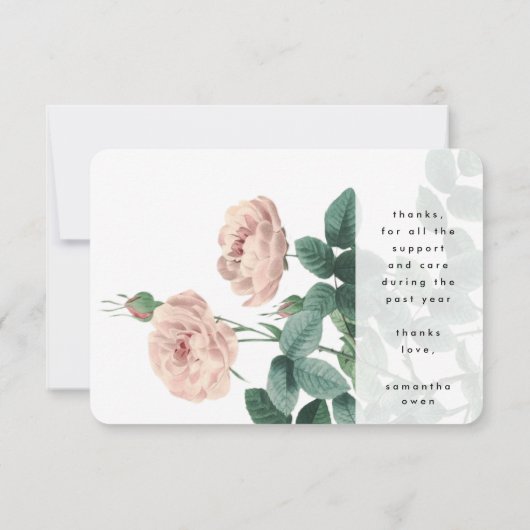 保モダン保フローラ大学院写真大学 サンキューカード (裏面)