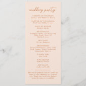 保モダン保フローラ結婚の儀式 プログラム (裏面)