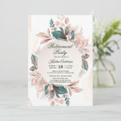 保モダン保フローラ退職パーティー 招待状 (スタンド正面)