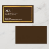 保モダン連絡険仲介人用カード コーリングカード (正面/裏面)