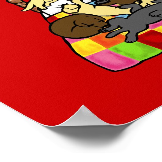 保ラブラドール ポスター (角)