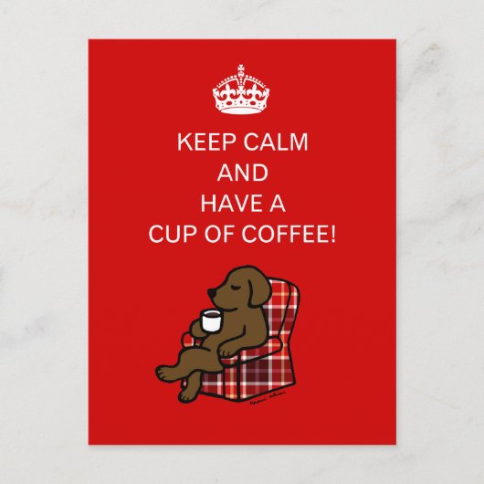 保ラブラドール ポストカード (正面)