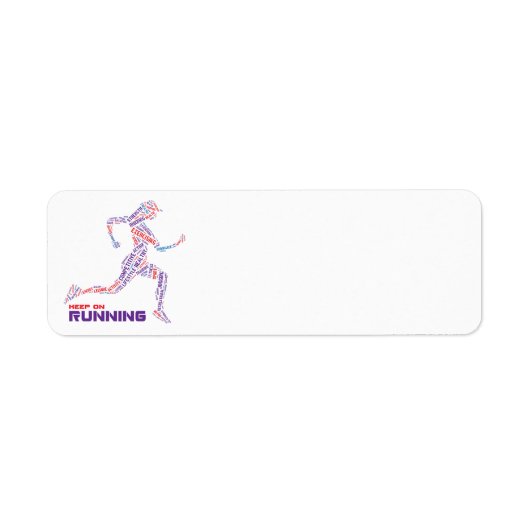 保ランニングの ラベル (正面)