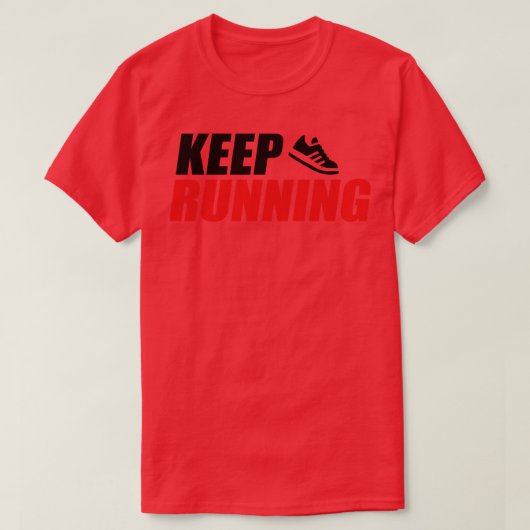保ランニングタイポグラフィ Tシャツ (デザイン正面)