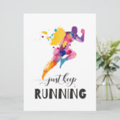 保ランニング引用文やる気を起こさせるの贈り物 カード (スタンド正面)