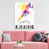 保ランニング引用文やる気を起こさせるの贈り物 キャンバスプリント (インサイチュ (リビング))