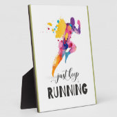 保ランニング引用文やる気を起こさせるの贈り物 フォトプラーク (側面)