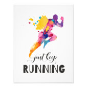 保ランニング引用文やる気を起こさせるの贈り物 フォトプリント            (正面)