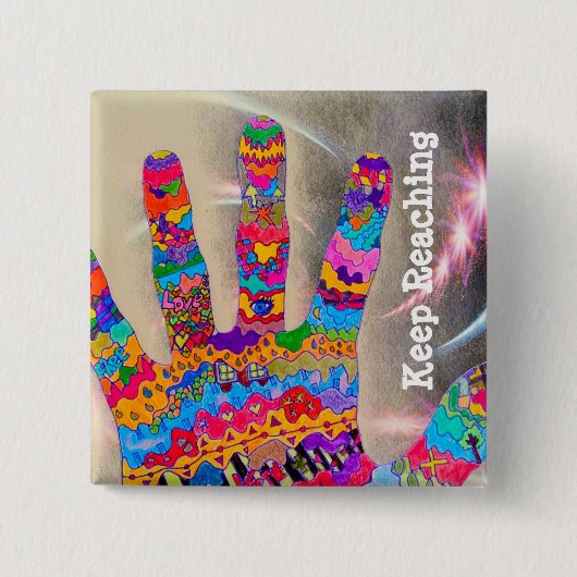 保リーチ 缶バッジ (正面)