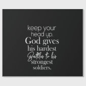 保与え神に向かって懸命に戦う ラッピングペーパー (フラット)