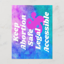 保中絶に関する法律およびアクセス可能 ポストカード