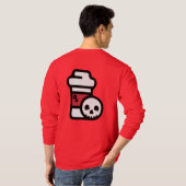 「保中絶アウト」ロングスリーブT型StopOrphationRx Tシャツ (裏面フル)