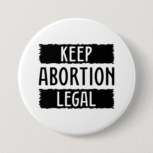 保中絶 缶バッジ (正面)