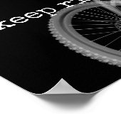 保乗り自転車モダン引用文 ポスター (角)