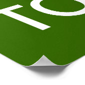 保亀（任意の色） ポスター (角)
