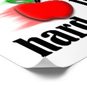 保人遠くにおもしろい紙 ポスター (角)