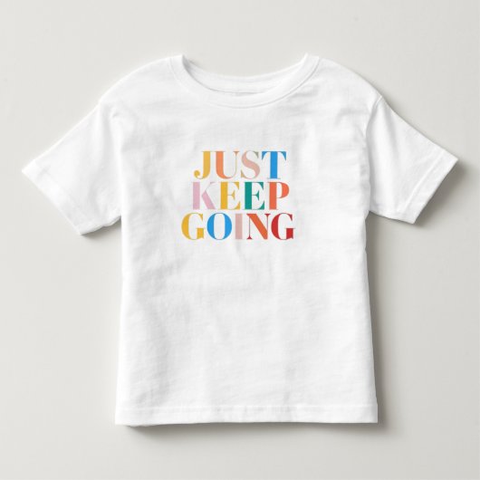 「保今行くはっきりした気」 トドラーTシャツ (正面)