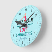 保体操 ラウンド壁時計 (傾斜)