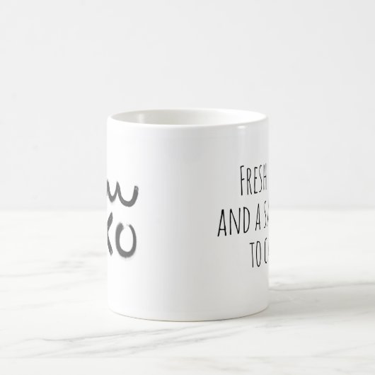 保保のサイン"新鮮な水とキャンプのための安全な場所。 コーヒーマグカップ (中央)