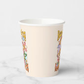 保保栽培 – キノコと花 紙コップ (左)