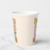 保保栽培 – キノコと花 紙コップ (右)