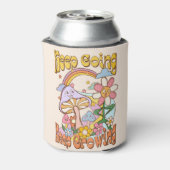 保保栽培 – キノコと花 缶クーラー (缶裏面)