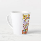 保保生育中 – キノコと花 カフェラテマグ (左アングル)