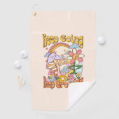 保保生育中 – キノコと花 ゴルフタオル (インサイチュ)