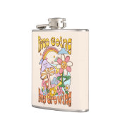 保保生育中 – キノコと花 フラスク (左)