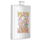 保保生育中 – キノコと花 フラスク (右)