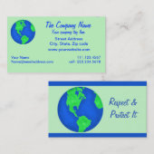 保保護地球環境芸術カスタム 名刺 (正面/裏面)