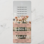 保保 | フラワーサボテン | 価格メニュー | ポリシー・シート メニュー (裏面)