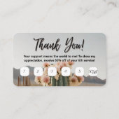 保保 | フラワーサボテン | 美学 | ロイヤリティカード 名刺 (裏面)