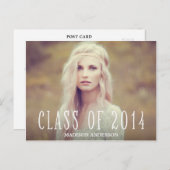 保保 | 卒業式はがき招待状 インビテーションポストカード (正面/裏面)