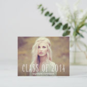 保保 | 卒業式はがき招待状 インビテーションポストカード (スタンド正面)