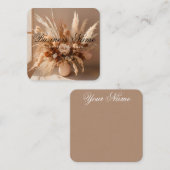 保保 | 美学 | 乾燥フローラ | 名刺 (正面/裏面)