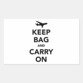 保保(運落ち着き) 長方形シール (正面)