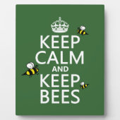 保保Calm and Bees – すべての色 フォトプラーク (正面)