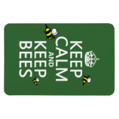 保保Calm and Bees – すべての色 マグネット (横)