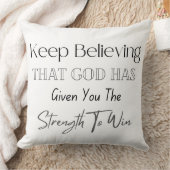 保信じ神が力を持ってい与える クッション (ブランケット)