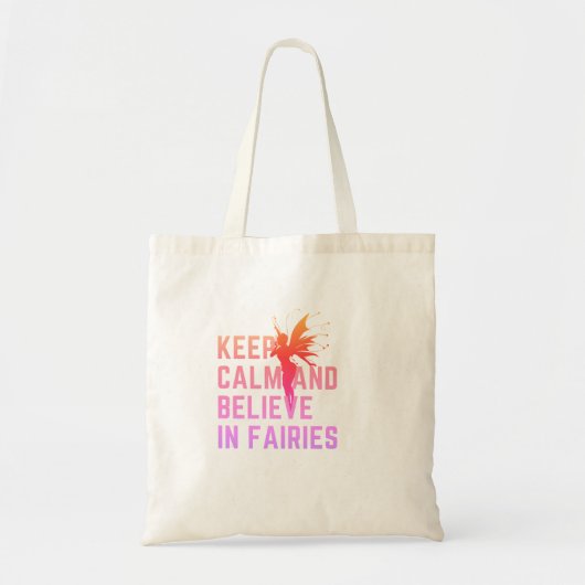 保信じCalm and カラフル in Fairies Tote Bag トートバッグ (正面)