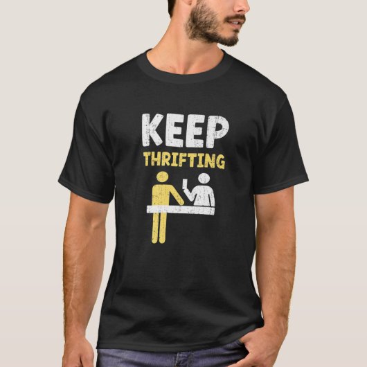 保倹約おもしろいことわざバーゲンハンター Tシャツ (正面)