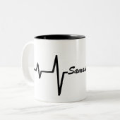 保健プロフェッショナル用ギフト気に ツートーンマグカップ (正面左)