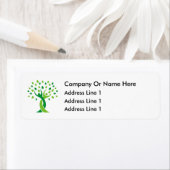 保健医療オフィスの一括差出人住所ラベル ラベル (インサイチュ)