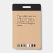 保健医療従事者ID識別カード バッジ (Back)