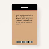 保健医療従事者ID識別カード バッジ (裏面)