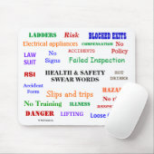 保健及び安全性はおもしろいな不敬な言葉を迷惑に マウスパッド (マウス)