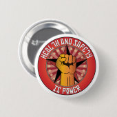 保健及び安全性は力です 缶バッジ (正面&裏面)