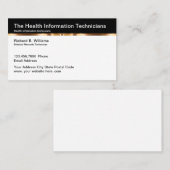 保健情報技術者 名刺 (正面/裏面)