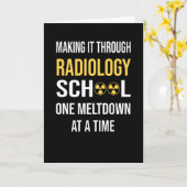 保健技師X線生徒放射線技師 カード (黄色い花)